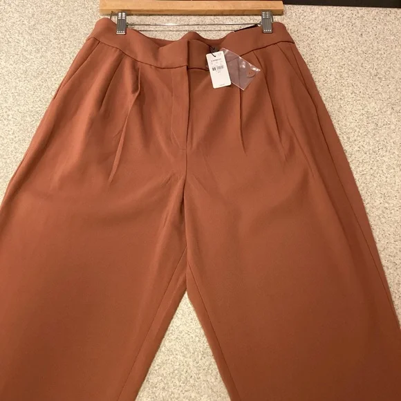 Express Light Brown Stylist Ankle Super High Rise Pant - Picture 7 of 11